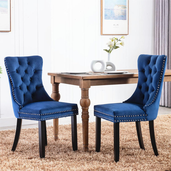 Marston velvet upholstered online side chair